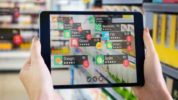Software de productos minoristas en una tableta