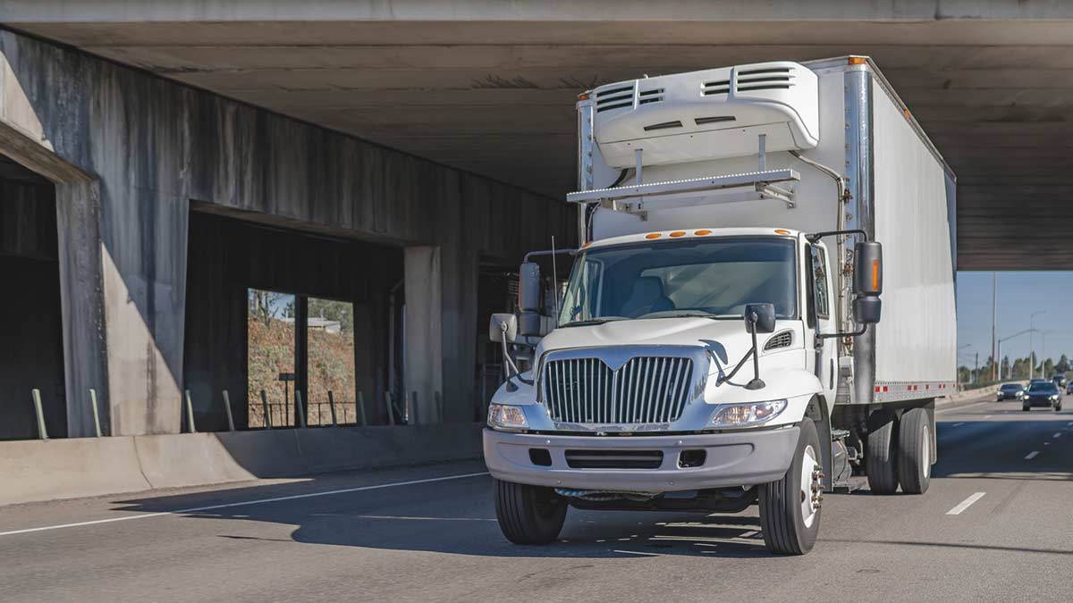 Camión refrigerado de carga LTL